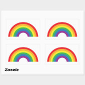 Sticker Rectangulaire Gay pride - Arc-en-ciel - Drapeau Gay pride (Feuille)