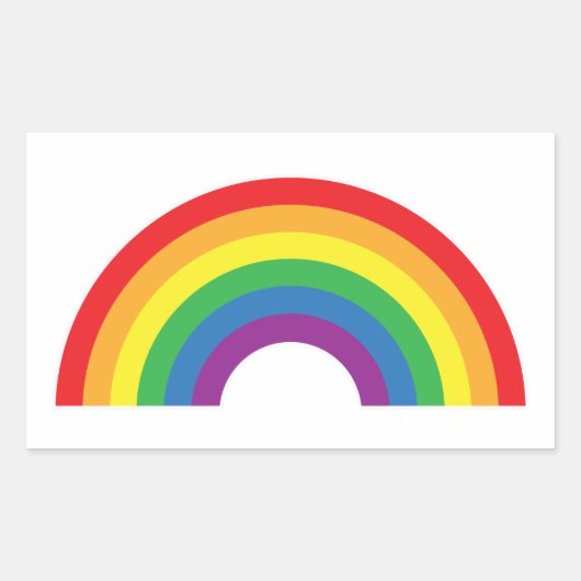 Sticker Rectangulaire Gay pride - Arc-en-ciel - Drapeau Gay pride (Devant)