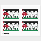 Sticker Rectangulaire GAZA L'âme de mon âme (Feuille)