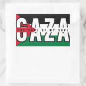 Sticker Rectangulaire GAZA L'âme de mon âme (Sac)