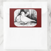Sticker Rectangulaire Géant Runt Pigeons (Sac)