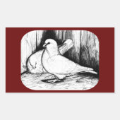 Sticker Rectangulaire Géant Runt Pigeons (Devant)