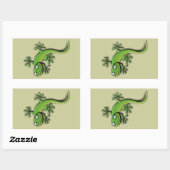 Sticker Rectangulaire Gecko 2 (Feuille)
