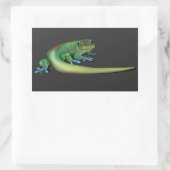 Sticker Rectangulaire Gecko mignon ( vous me parlez ? Regarder en arrièr (Sac)