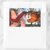 Sticker Rectangulaire Geisha (Sac)