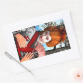 Sticker Rectangulaire Geisha (Enveloppe)