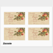 Sticker Rectangulaire gelée de pomme ou en conserve (Feuille)