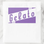 Sticker Rectangulaire gelée italienne rétro (Sac)