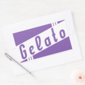 Sticker Rectangulaire gelée italienne rétro (Enveloppe)