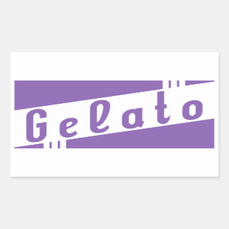 Sticker Rectangulaire gelée italienne rétro