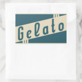 Sticker Rectangulaire gelée italienne rétro (Sac)