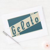 Sticker Rectangulaire gelée italienne rétro (Enveloppe)