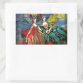 Sticker Rectangulaire Gemini gothique classique femme papillon Whimsical (Sac)