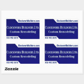 Sticker Rectangulaire Générateurs de horloge (Feuille)