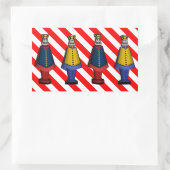 Sticker Rectangulaire Généraux du soldat de jouets (Sac)
