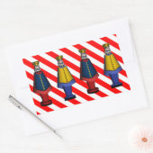 Sticker Rectangulaire Généraux du soldat de jouets (Enveloppe)
