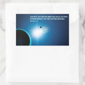 Sticker Rectangulaire Genèse - Lumière Et Ténèbres (Sac)