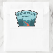 Sticker Rectangulaire Genesee Valley Greenway New York (Sac)