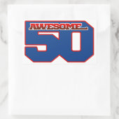 Sticker Rectangulaire génial 50 (Sac)