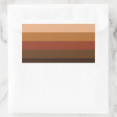 Sticker Rectangulaire Gens de couleur (POC) Fierté Drapeaux (Sac)