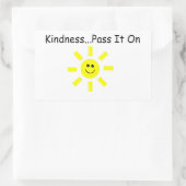 Sticker Rectangulaire Gentillesse...Partagez-la (Sac)
