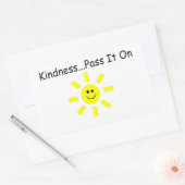 Sticker Rectangulaire Gentillesse...Partagez-la (Enveloppe)