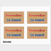 Sticker Rectangulaire Geocacher À Bord (Feuille)