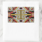 Sticker Rectangulaire Géométhorique Tribal/Motif ethnique (Sac)