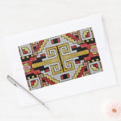 Sticker Rectangulaire Géométhorique Tribal/Motif ethnique (Enveloppe)