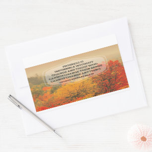Sticker Rectangulaire George Bernard Shaw Citation inspirante "Changemen