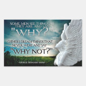 Sticker Rectangulaire George Bernard Shaw Citation Inspirationnelle "Pou (Devant)