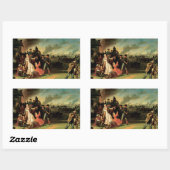 Sticker Rectangulaire George Caleb Bingham - Ordre no 11 (Feuille)