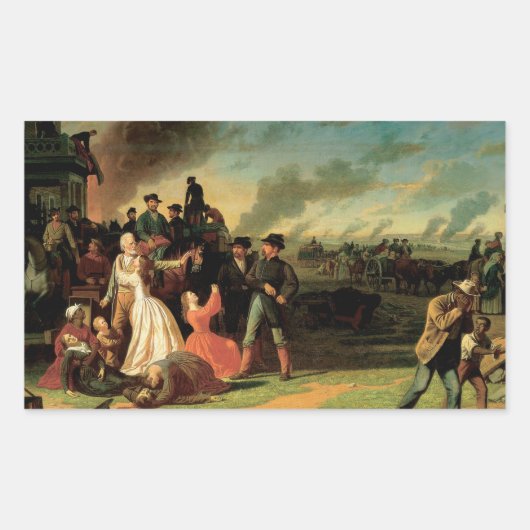 Sticker Rectangulaire George Caleb Bingham - Ordre no 11 (Devant)