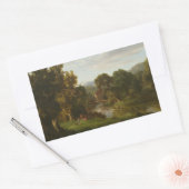 Sticker Rectangulaire George Inness - L'Ancien Moulin (Enveloppe)