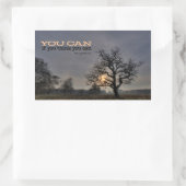 Sticker Rectangulaire George Reeves Citation Inspirationnelle "Vous pouv (Sac)