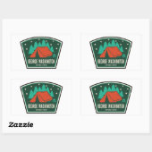 Sticker Rectangulaire George Washington National Forest Camping (Feuille)