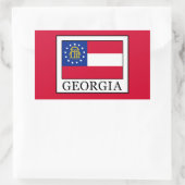 Sticker Rectangulaire Géorgie (Sac)