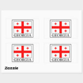 Sticker Rectangulaire Géorgie (Feuille)