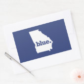 Sticker Rectangulaire Géorgie démocrate (Enveloppe)