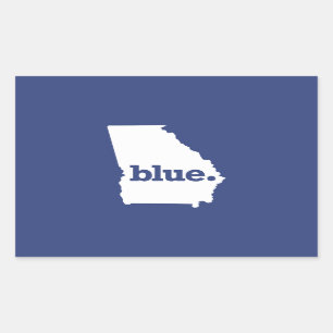 Sticker Rectangulaire Géorgie démocrate