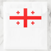 Sticker Rectangulaire Géorgie - Drapeau géorgien (Sac)