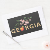 Sticker Rectangulaire Géorgie États-Unis d'Amérique (Enveloppe)