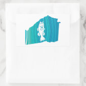 Sticker Rectangulaire Géorgie Wave Fishing (Sac)