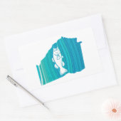 Sticker Rectangulaire Géorgie Wave Fishing (Enveloppe)