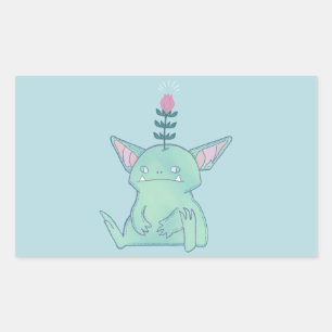 Sticker Rectangulaire Gérald le Gobelin Créature Fantastique Mignonne