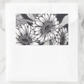 Sticker Rectangulaire Gerberas (Sac)