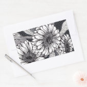 Sticker Rectangulaire Gerberas (Enveloppe)