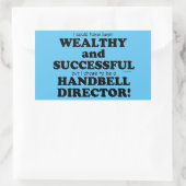 Sticker Rectangulaire Gestionnaire Handbell Wealthy & Succès Rectangulai (Sac)