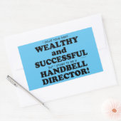 Sticker Rectangulaire Gestionnaire Handbell Wealthy & Succès Rectangulai (Enveloppe)