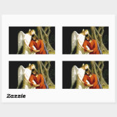 Sticker Rectangulaire Gethsemane Carl Bloch (Feuille)